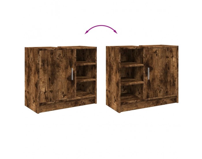 Sonata H Долен шкаф за мивка, опушен дъб, 63x29x55 см, инженерно дърво