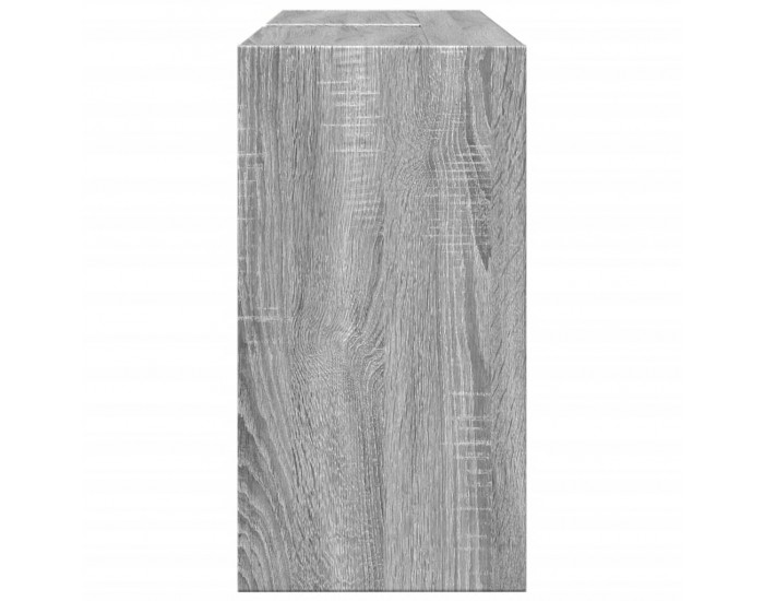 Sonata H Шкаф за мивка, сив сонома, 90x29x55 см, инженерно дърво