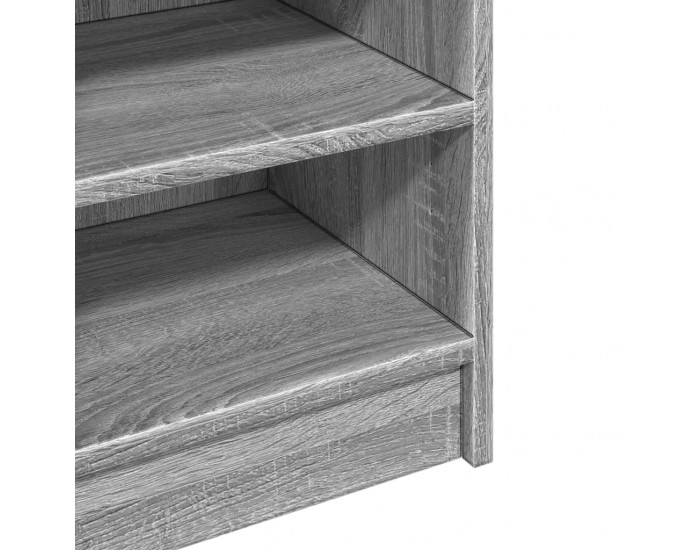 Sonata H Шкаф за мивка, сив сонома, 90x29x55 см, инженерно дърво