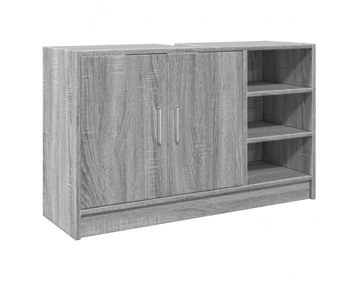 Sonata H Шкаф за мивка, сив сонома, 90x29x55 см, инженерно дърво