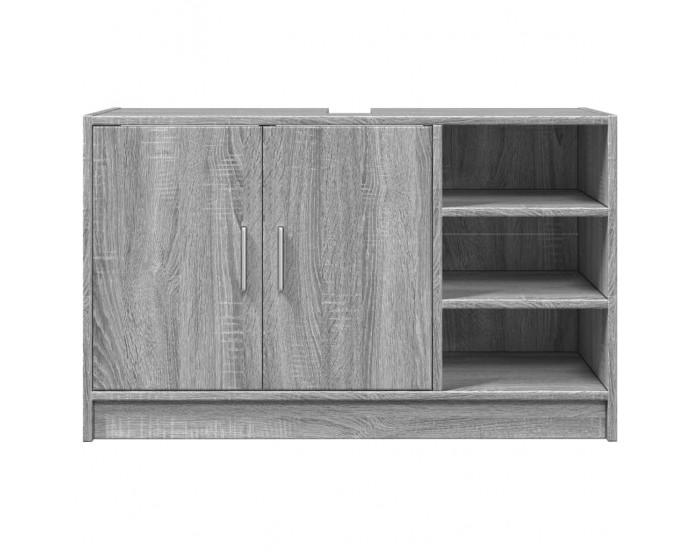 Sonata H Шкаф за мивка, сив сонома, 90x29x55 см, инженерно дърво