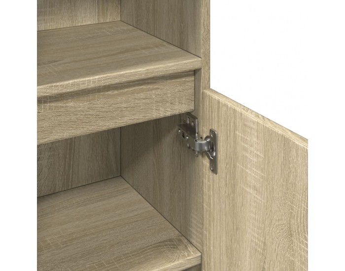 Sonata H Шкаф за баня, сонома дъб, 30x30x100 см, инженерно дърво