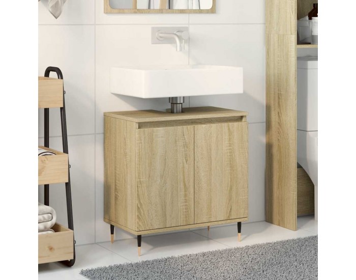 Sonata H Шкаф за баня, сонома дъб, 58x33x60 см, инженерно дърво