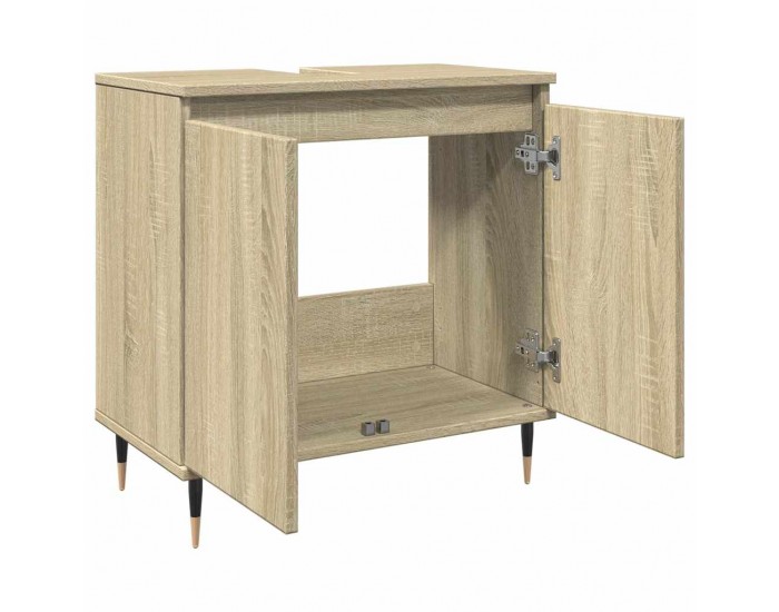 Sonata H Шкаф за баня, сонома дъб, 58x33x60 см, инженерно дърво