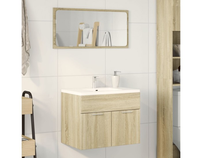 Sonata H Долен шкаф за мивка, дъб сонома, 60x38,5x46 см, инженерно дърво