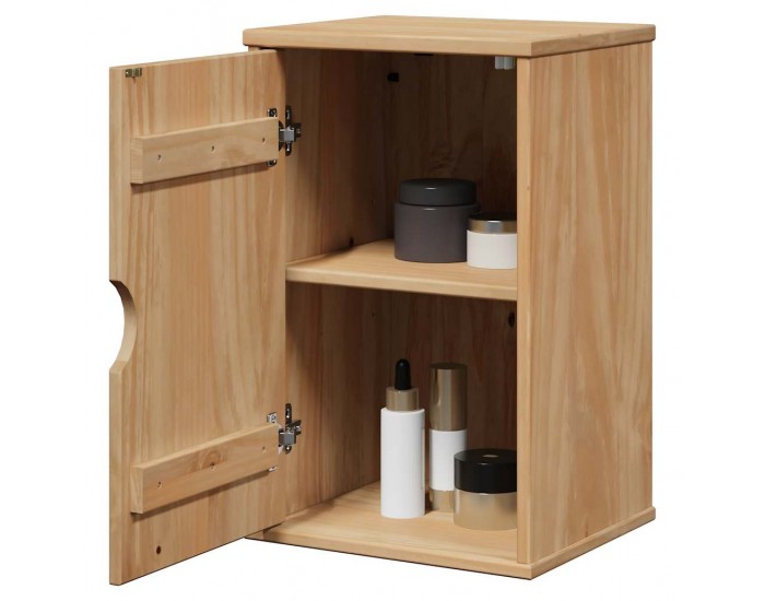 Sonata H Стенен шкаф за баня OTTA, 35x30x55 см, борово дърво масив