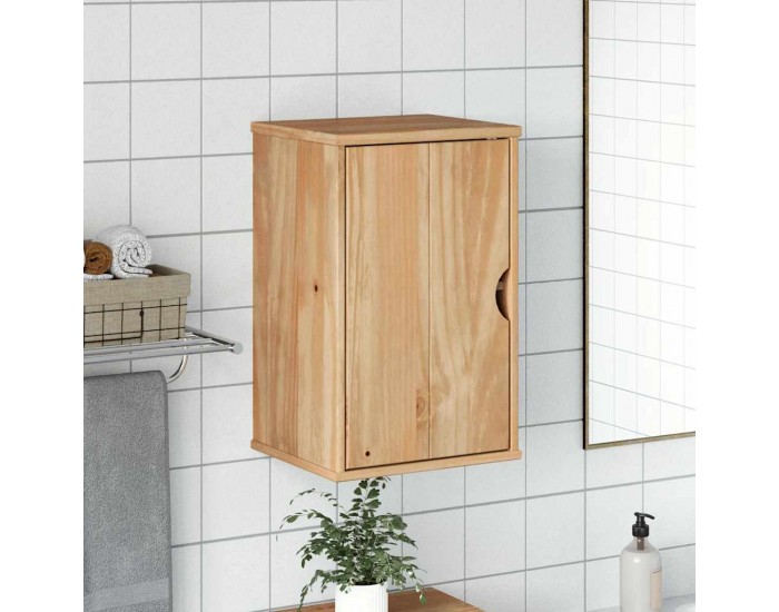 Sonata H Стенен шкаф за баня OTTA, 35x30x55 см, борово дърво масив