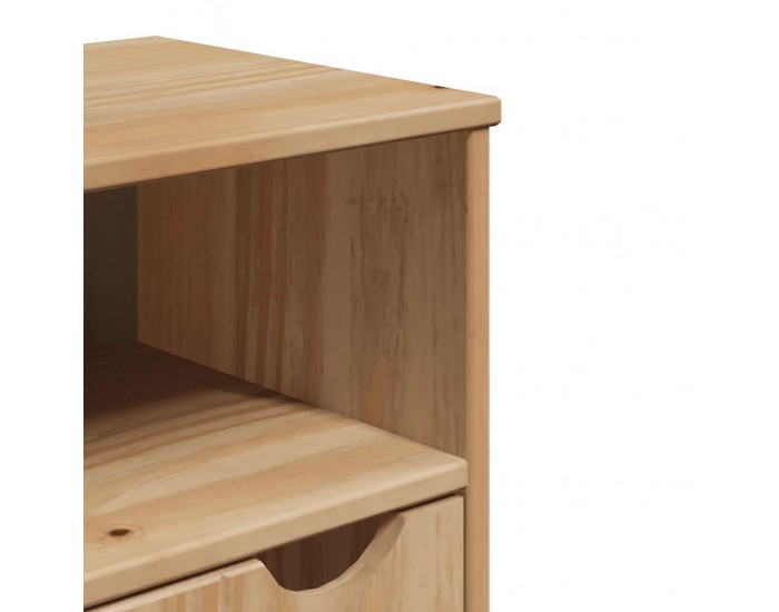 Sonata H Стенен шкаф за баня OTTA, 35x30x55 см, борово дърво масив