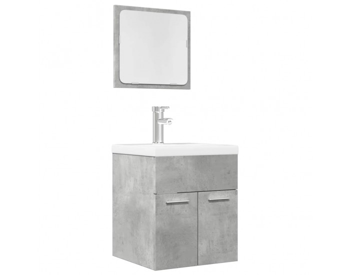 Sonata H Комплект мебели за баня от 2 части бетонно сив инженерно дърво