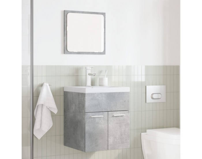 Sonata H Комплект мебели за баня от 2 части бетонно сив инженерно дърво