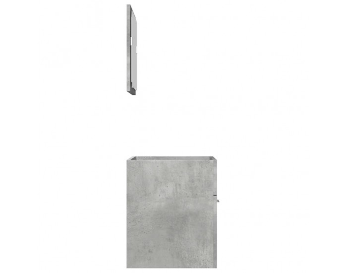 Sonata H Комплект мебели за баня от 2 части бетонно сив инженерно дърво