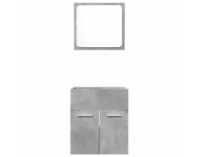 Sonata H Комплект мебели за баня от 2 части бетонно сив инженерно дърво