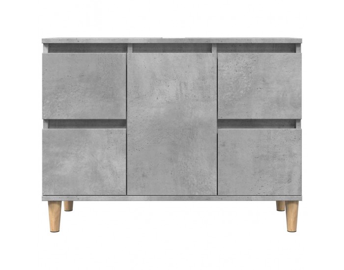 Sonata H Комплект мебели за баня от 3 части бетонно сив инженерно дърво