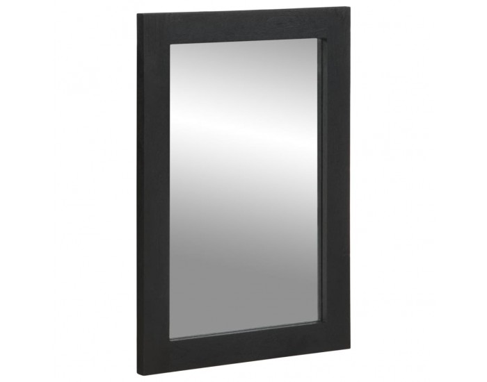 Sonata H Огледало за баня, черно, 50x70x2,5 см, инженерно дърво и месинг