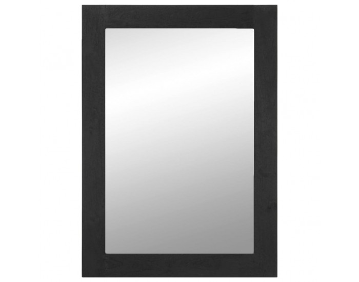 Sonata H Огледало за баня, черно, 50x70x2,5 см, инженерно дърво и месинг