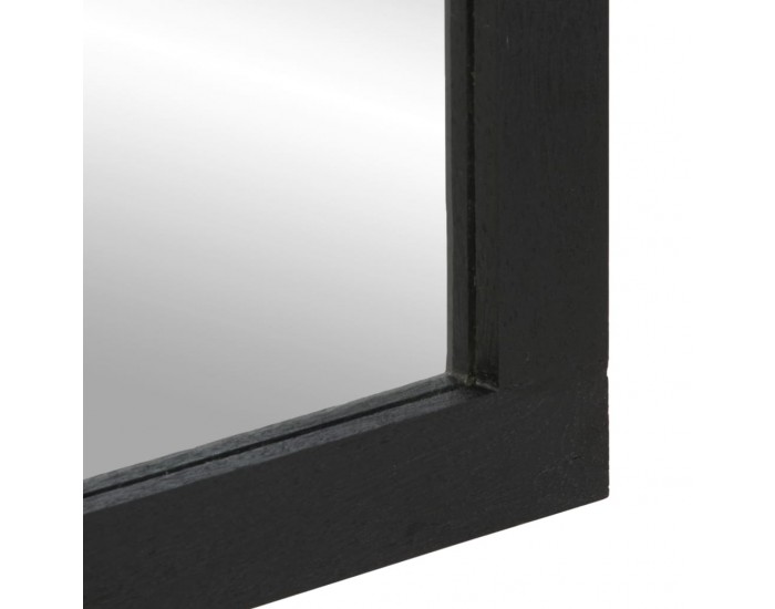 Sonata H Огледало за баня, черно, 50x70x2,5 см, инженерно дърво и месинг