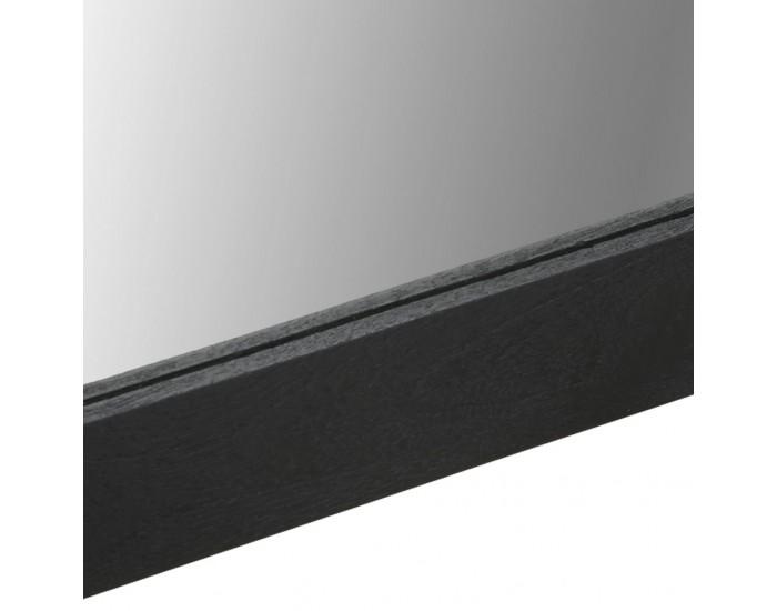 Sonata H Огледало за баня, черно, 50x70x2,5 см, инженерно дърво и месинг