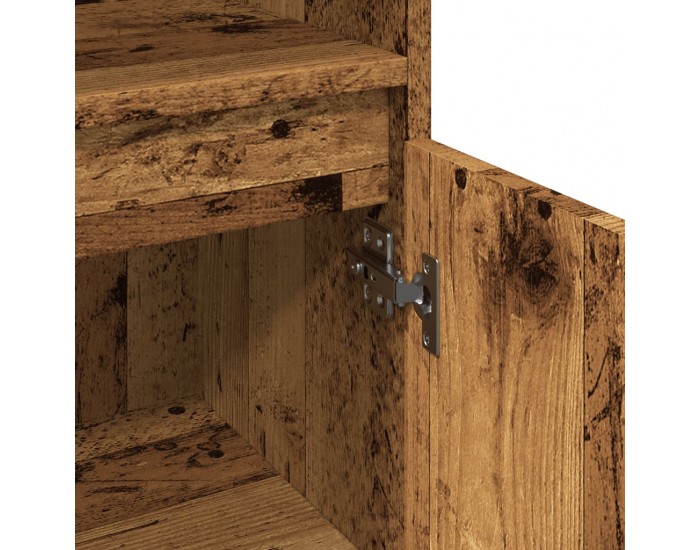 Sonata H Шкаф за баня, старо дърво, 30x30x100 см, инженерно дърво