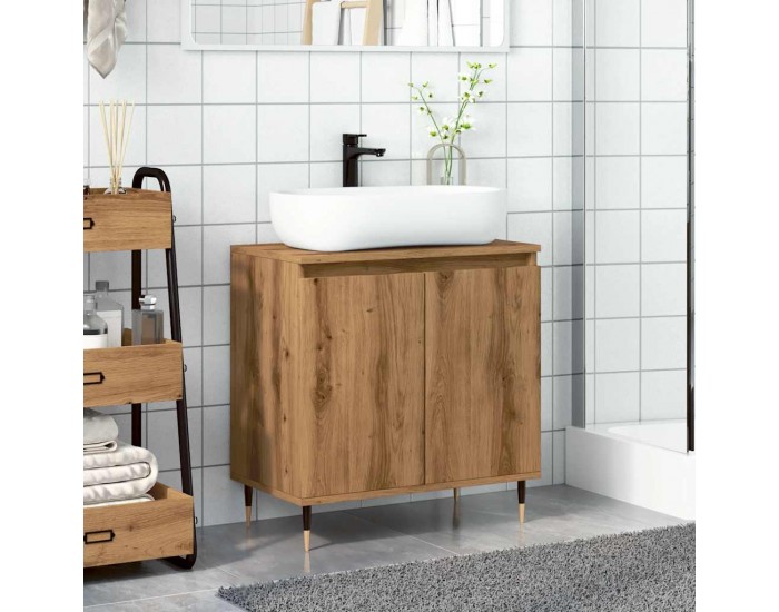 Sonata H Шкаф за баня, дъб артизан, 58x33x60 см, инженерно дърво