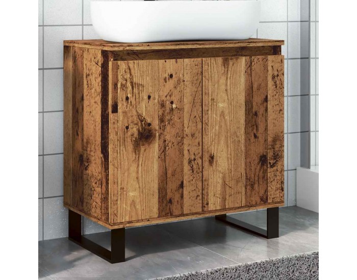 Sonata H Шкаф за баня, старо дърво, 58x33x60 см, инженерно дърво