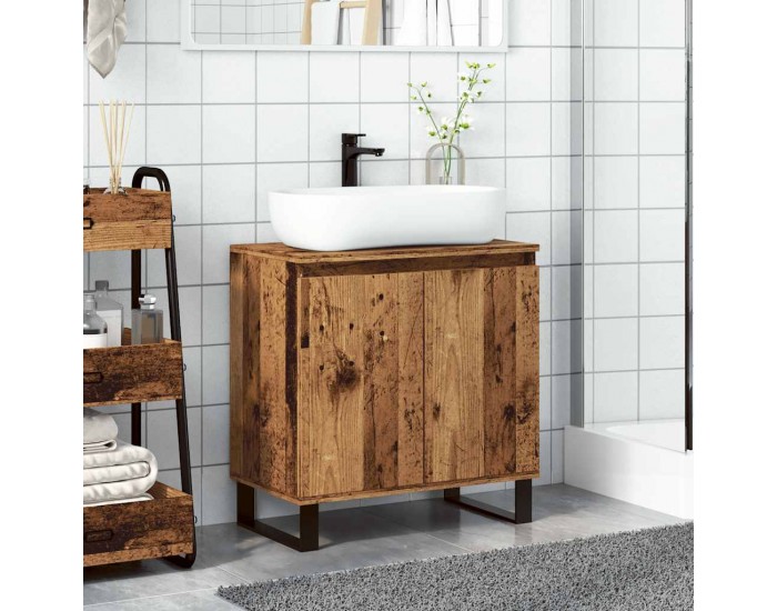 Sonata H Шкаф за баня, старо дърво, 58x33x60 см, инженерно дърво