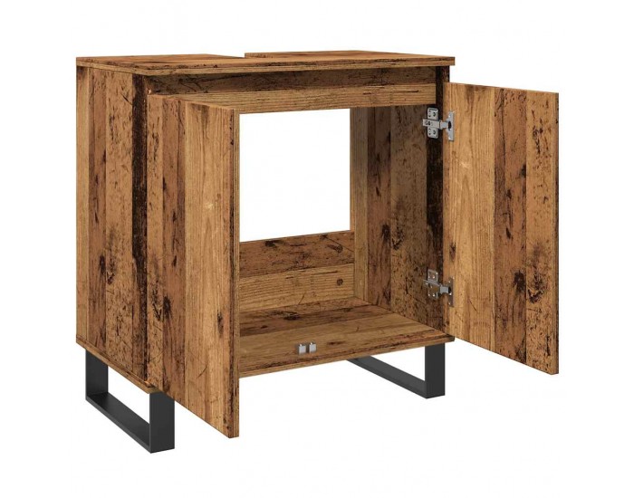 Sonata H Шкаф за баня, старо дърво, 58x33x60 см, инженерно дърво