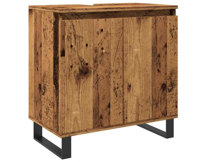 Sonata H Шкаф за баня, старо дърво, 58x33x60 см, инженерно дърво