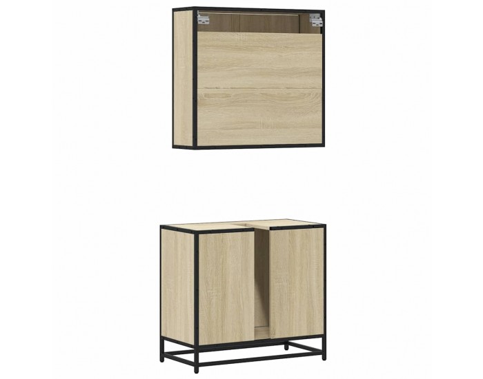 Sonata H Комплект мебели за баня от 2 части, дъб сонома, инженерно дърво