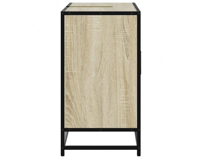 Sonata H Шкаф за мивка за баня, дъб сонома, 80x33x60 см, инженерно дърво