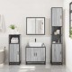 Sonata H Шкаф за мивка в банята Grey Sonoma Инженерна дървесина