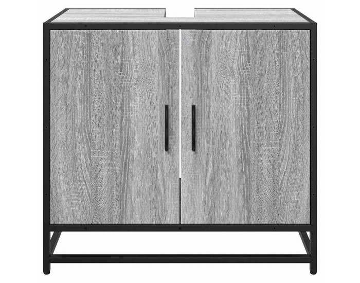 Sonata H Шкаф за мивка в банята Grey Sonoma Инженерна дървесина
