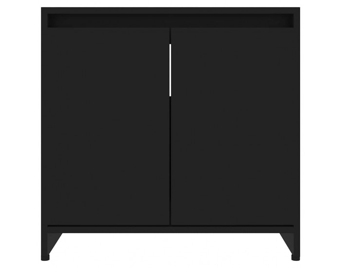 Sonata H Шкаф за баня, черен, 60x33x61 см, инженерно дърво