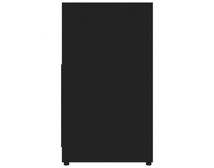 Sonata H Шкаф за баня, черен, 60x33x61 см, инженерно дърво