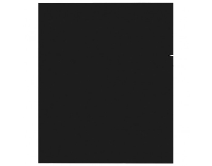 Sonata H Долен шкаф за мивка, черен, 60x38,5x46 см, инженерно дърво