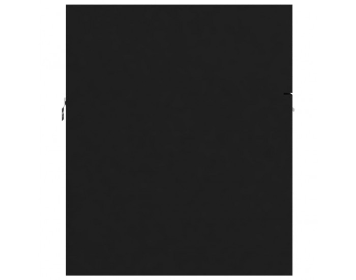 Sonata H Долен шкаф за мивка, черен, 80x38,5x46 см, инженерно дърво