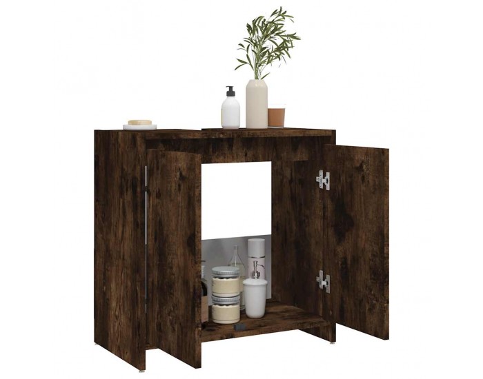 Sonata H Шкаф за баня, опушен дъб, 60x33x61 см, инженерно дърво