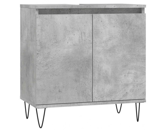 Sonata H Шкаф за баня, бетонно сив, 58x33x60 см, инженерно дърво