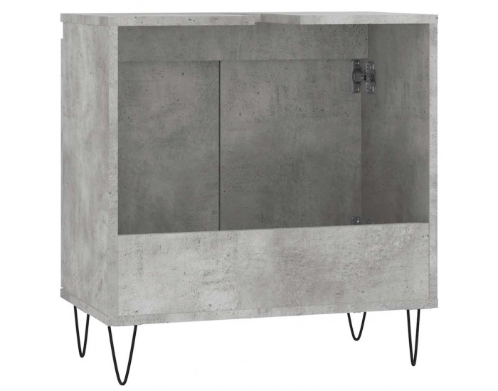 Sonata H Шкаф за баня, бетонно сив, 58x33x60 см, инженерно дърво