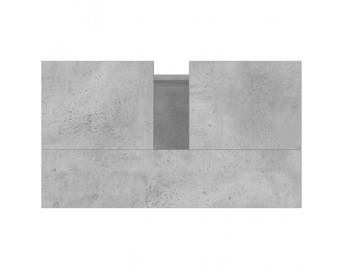 Sonata H Шкаф за баня, бетонно сив, 58x33x60 см, инженерно дърво