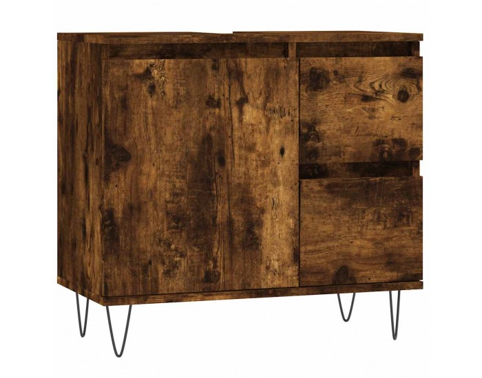 Sonata H Шкаф за баня, опушен дъб, 65x33x60 см, инженерно дърво