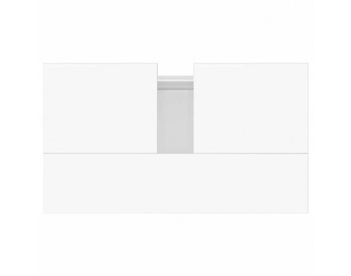 Sonata H Шкаф за баня, бял гланц, 58x33x60 см, инженерно дърво