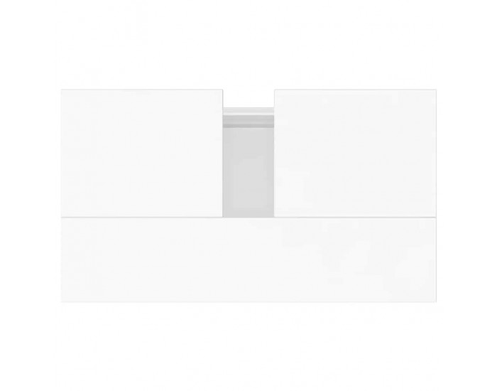 Sonata H Шкаф за баня, черен, 58x33x60 см, инженерно дърво