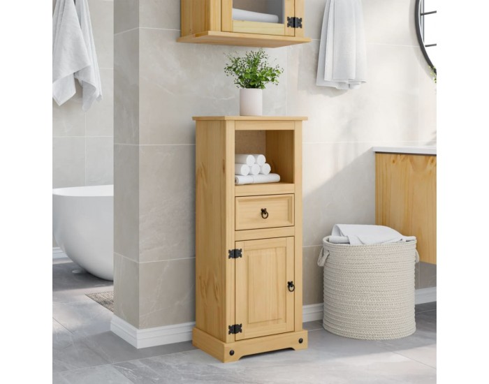 Sonata H Шкаф за баня Corona 45x33x110 см бор масив