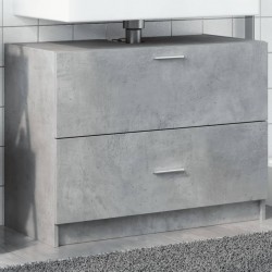 Sonata H Долен шкаф за мивка, бетонно сив, 78x37x59 см, инженерно дърво - Комплекти