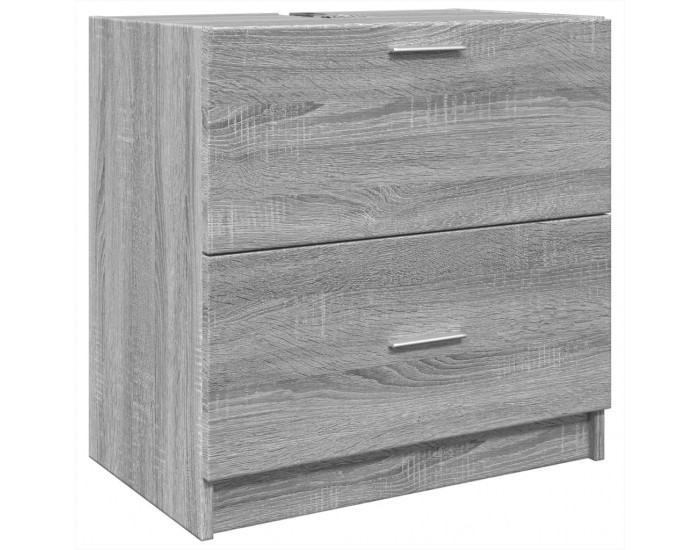 Sonata H Шкаф за мивка, сив сонома, 59x37x59 см, инженерно дърво