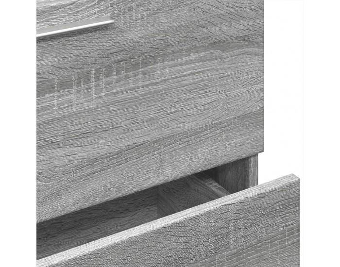 Sonata H Шкаф за мивка, сив сонома, 59x37x59 см, инженерно дърво