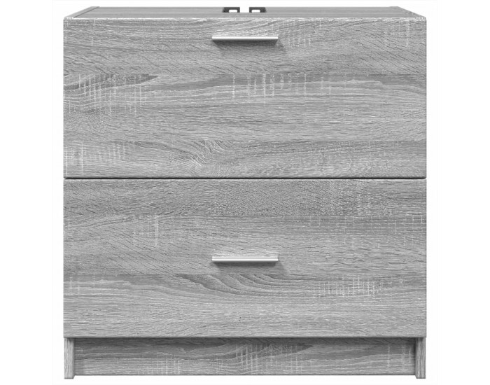 Sonata H Шкаф за мивка, сив сонома, 59x37x59 см, инженерно дърво