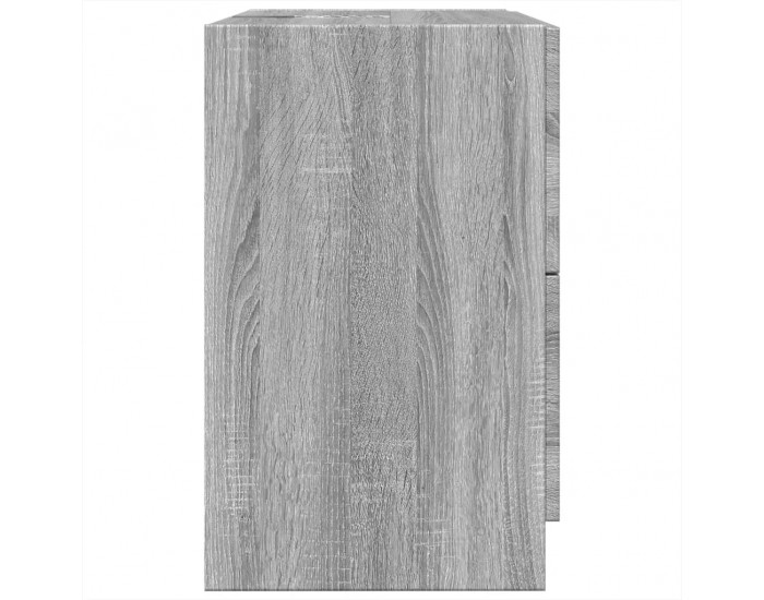 Sonata H Шкаф за мивка, сив сонома, 59x37x59 см, инженерно дърво