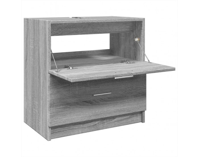 Sonata H Шкаф за мивка, сив сонома, 59x37x59 см, инженерно дърво