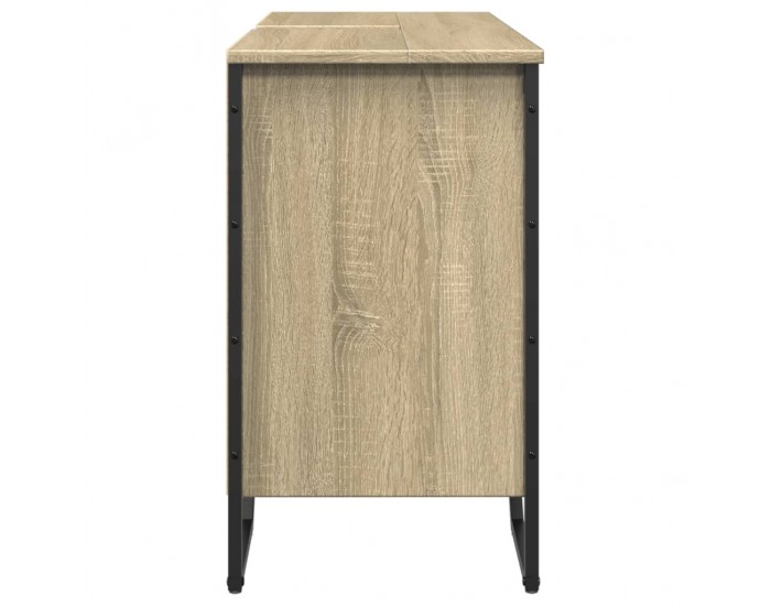 Sonata H Шкаф за мивка за баня, дъб сонома, 91x35x60 см, инженерно дърво